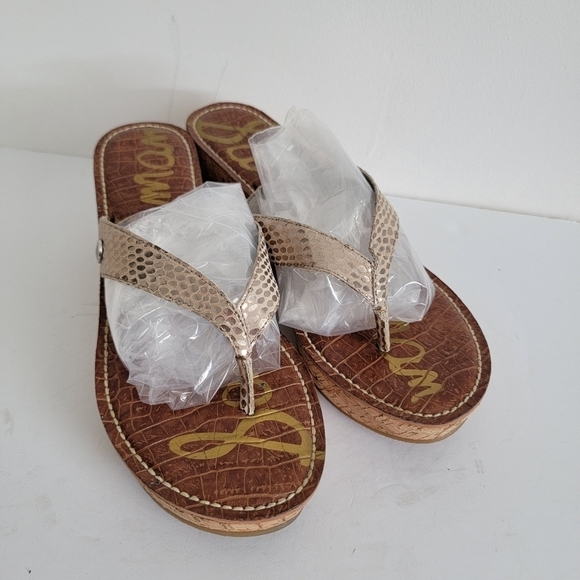 Sam Edelman wedge 9.5 women sandals - Picture 2 of 7